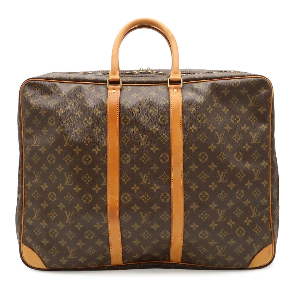 Louis Vuitton Monogram Sirius Boston Bag Travel Canvas Leather Brown